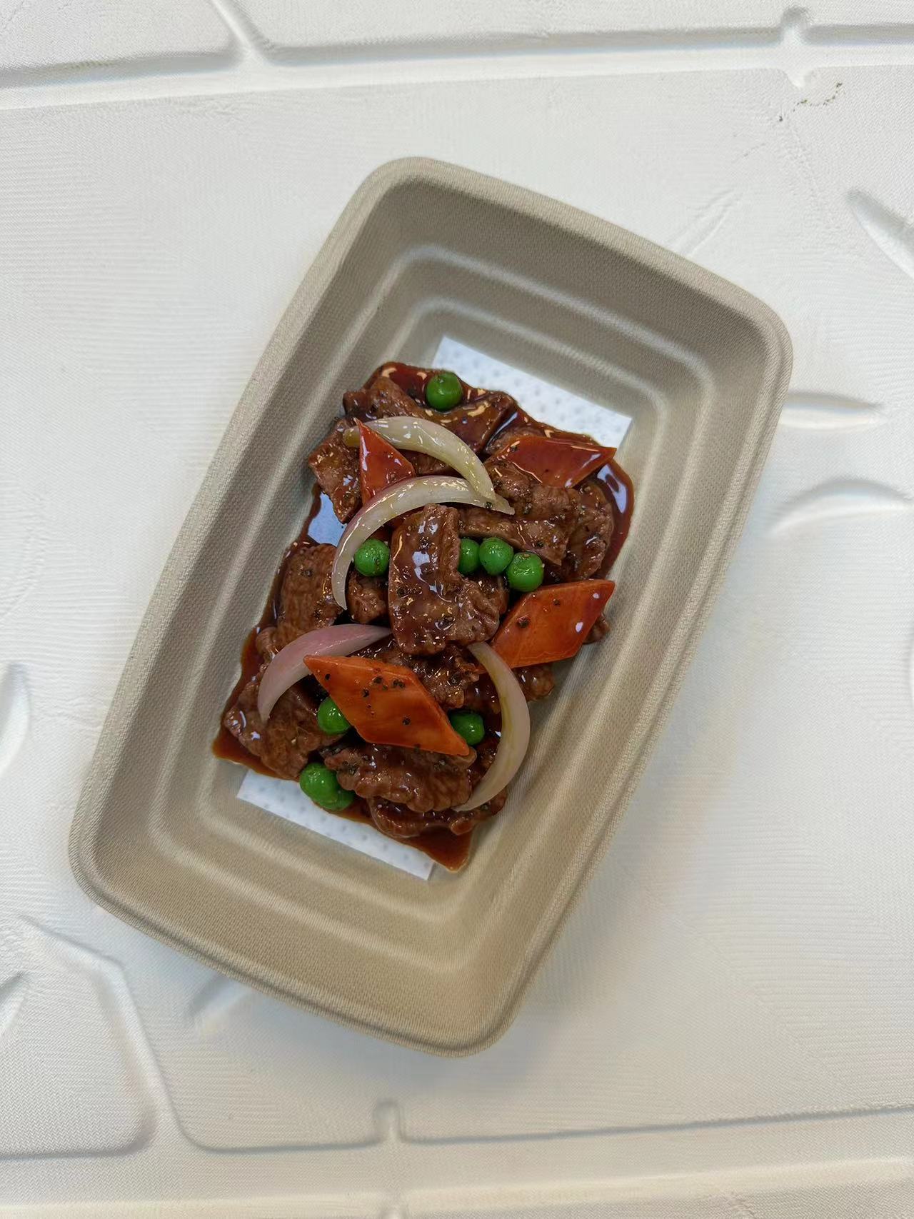 一次性外卖食品包装甘蔗渣托盘