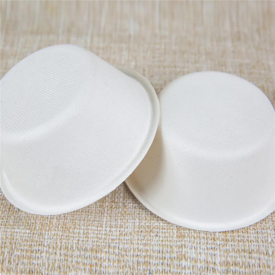 环保一次性 9 盎司（250 毫升）碗可生物降解甘蔗渣可堆肥纸拉面沙拉食品容器