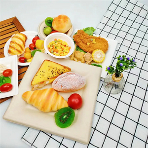 100% 可组合可生物降解甘蔗渣浆圆形 6' 方盘