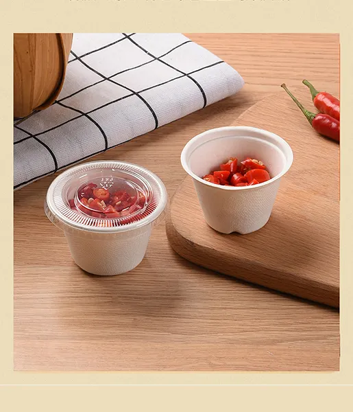 可生物降解一次性纸盘餐厅晚宴食品级甘蔗渣纸盘食品 16 盎司（425 毫升）碗