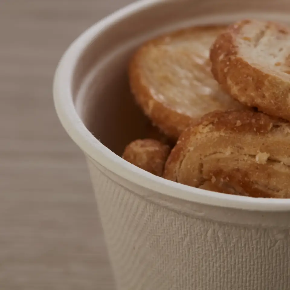 Sugarcand 甘蔗渣 5 盎司可生物降解咖啡杯饮用纸杯环保一次性纸茶杯派对