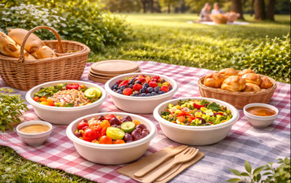 Bagasse Bowl used in Picnics