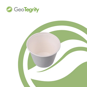 可生物降解甘蔗浆一次性快餐纸浆餐具家用户外烧烤酱 2 盎司（59 毫升）杯