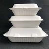 可生物降解甘蔗渣食品外卖蛋糕汉堡 8' x 8' 铰链容器