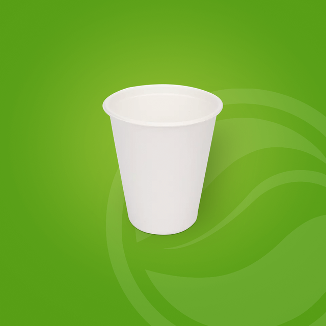 不含 PFAS 可堆肥可生物降解植物纤维竹甘蔗渣纸浆模塑茶咖啡杯