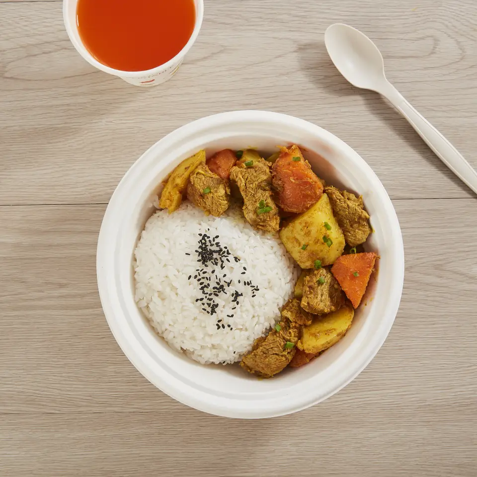 一次性派对餐具套装可生物降解白色纸碗环保甘蔗一次性水果纸 1200 毫升碗