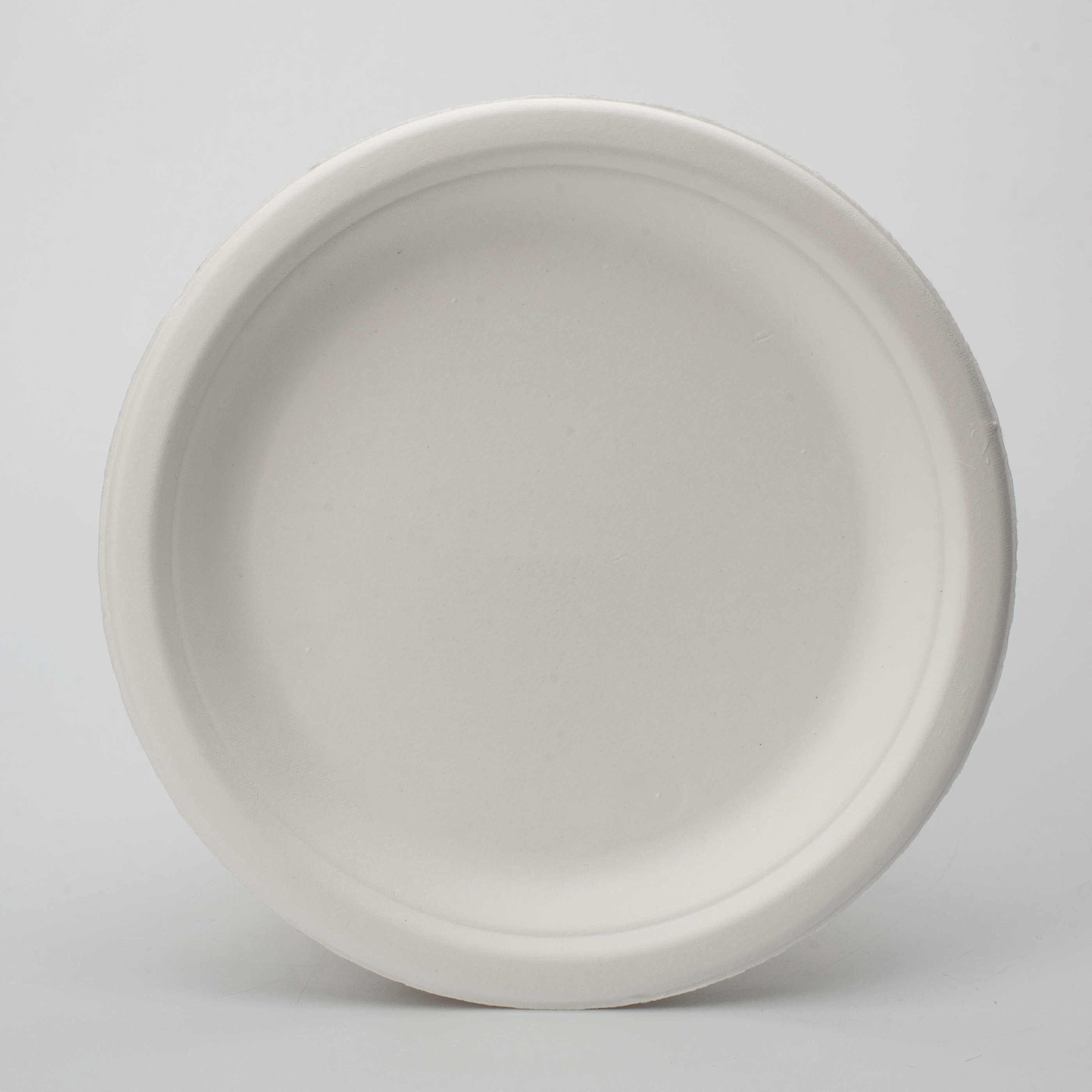 环保零售包装一次性可生物降解甘蔗渣甘蔗浆纸 7 英寸圆盘