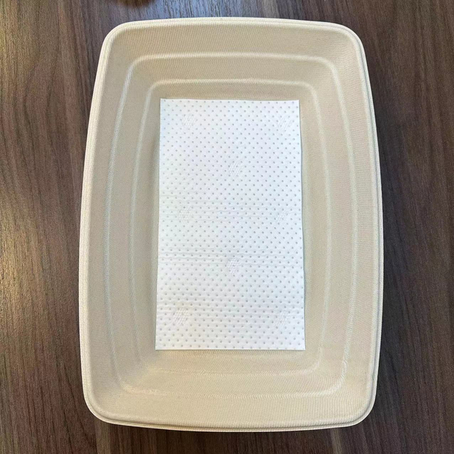 一次性外卖食品包装甘蔗渣托盘