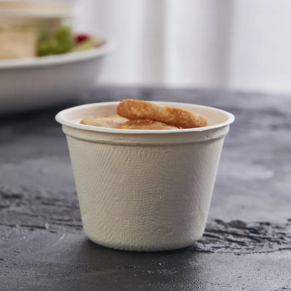 Sugarcand 甘蔗渣 5 盎司可生物降解咖啡杯饮用纸杯环保一次性纸茶杯派对